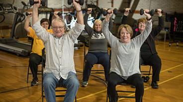 Staying strong and healthy by lifting weights as older adults